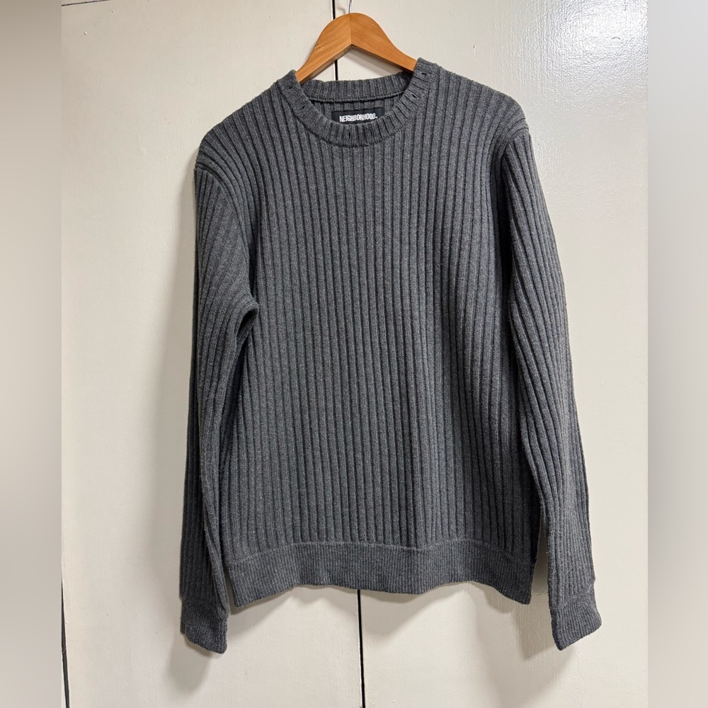 Neighborhood Gray Ribbed Sweater